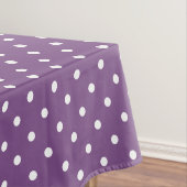 Lila Polka Dots Tischdecke (Beispiel)