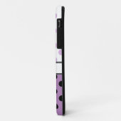 Lila Polka Dots und Black iPhone 5 Fall Case-Mate iPhone Hülle (Hinten/Links)