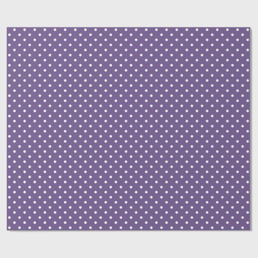 Lila Polka Dots Wrapping Paper Geschenkpapier (Flach)