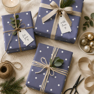 Lila Polka Dots Wrapping Paper Geschenkpapier