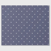 Lila Polka Dots Wrapping Paper Geschenkpapier (Flach)