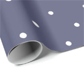 Lila Polka Dots Wrapping Paper Geschenkpapier (Rolleneckpunkt)