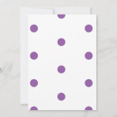 Lila Polka Dots zum Weißbuch (Rückseite)