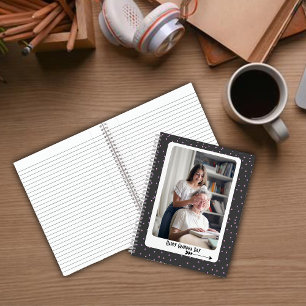 Lila Polka Grandma Foto Notebook Notizblock