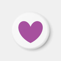 Lila Polka-Herzen auf Weiß