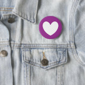 Lila Polka-Herzen Button (Beispiel)