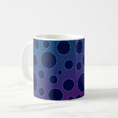 Lila Polka Kaffeetasse (Vorderseite Links)