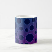 Lila Polka Kaffeetasse (Mittel)