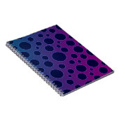 Lila Polka Notizblock (Rechte Seite)