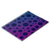 Lila Polka Notizblock (Linke Seite)