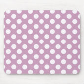 Lila Polka-Party Moderne Pastell-Maus-Pad Mousepad (Vorne)
