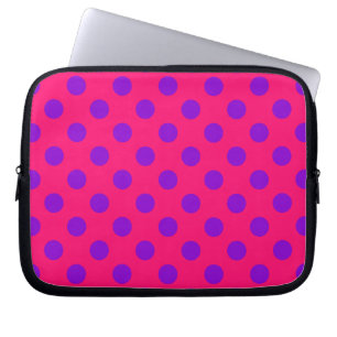 Lila Polka-Punkte auf Cerealien Laptopschutzhülle