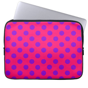 Lila Polka-Punkte auf Cerealien Laptopschutzhülle