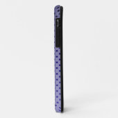 Lila Polka-Punkte Case-Mate iPhone Hülle (Hinten/Links)