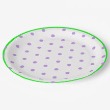 Lila Polka-Punkte grün