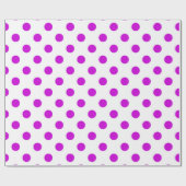 Lila Polka-Punkte im Hintergrund Geschenkpapier (Flach)