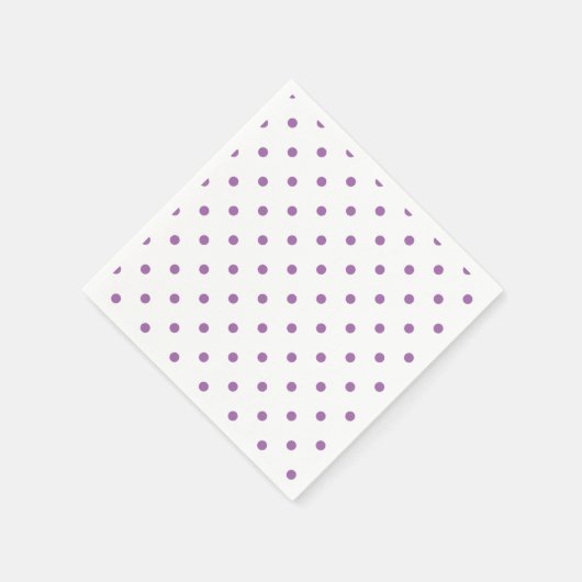 lila Polka-Punkte Serviette (Ecke)