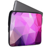 Lila polygonaler Entwurf Laptopschutzhülle (Vorne Rechts)