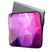 Lila polygonaler Entwurf Laptopschutzhülle (Vorderseite Links)