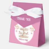 Lila Pony Dreams-Baby Dusche Gastgeschenk Box Geschenkschachtel (Vorderseite)