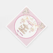 Lila Pony Dreams-Baby Dusche Napkins Serviette (Ecke)