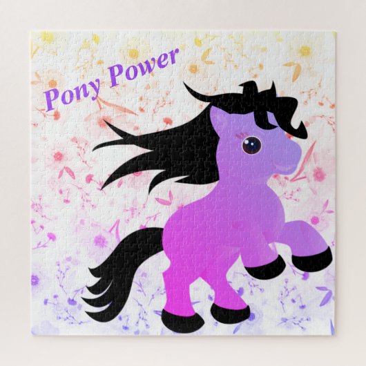 Lila Pony Power Puzzle (Vertikal)