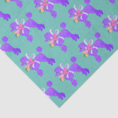 Lila Poodle-Matching Seidenpapier (Detail)