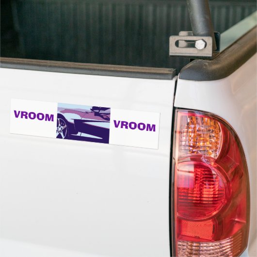 Lila Pop Art Corvette Autoaufkleber (Auf Lkw)