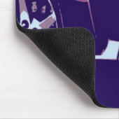 Lila Pop Art Corvette Mousepad (Ecke)