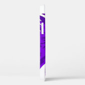 Lila Pop Art Sonnenblumen Case-Mate iPhone Hülle (Rückseite / Rechts)