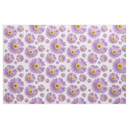 Lila Pop Daisy Pattern Stoff (Yard (91,4 cm))