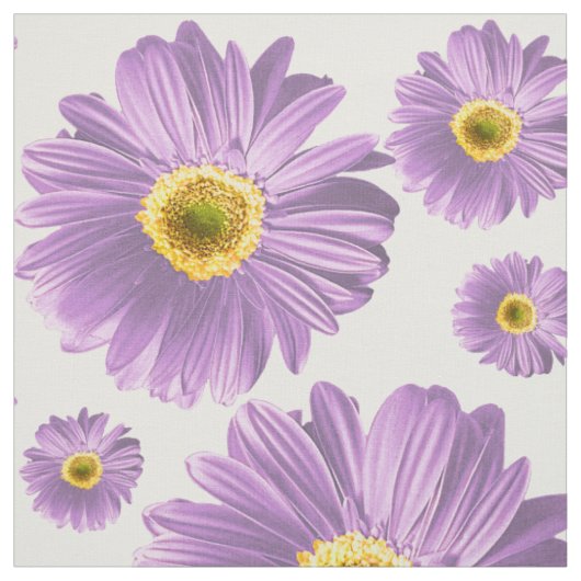 Lila Pop Daisy Pattern Stoff (Muster)