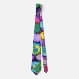 Lila Pop Doodle Neck Tie Krawatte