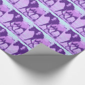 Lila Pop Geschenkpapier (Ecke)