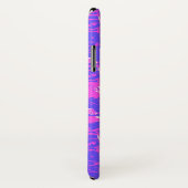 Lila Pop-Kunstblasenfolie Case-Mate iPhone Hülle (Hinten/Rechts)