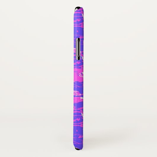 Lila Pop-Kunstblasenfolie Case-Mate iPhone Hülle (Hinten/Rechts)