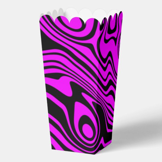 Lila Popcorn-Boxen Geschenkschachtel (Rückseite)