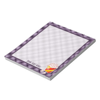 Lila Popcorn Notizblock