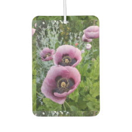 Lila Poppy Poppies Blume Auto Air Freshener Autolufterfrischer