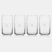 "Lila Poppy" Trinkgläser Dosenglas (Hinten)