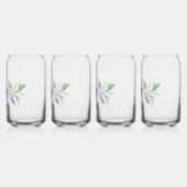 "Lila Poppy" Trinkgläser Dosenglas (Links)