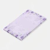 Lila Post-it Klebezettel (angewinkelt)