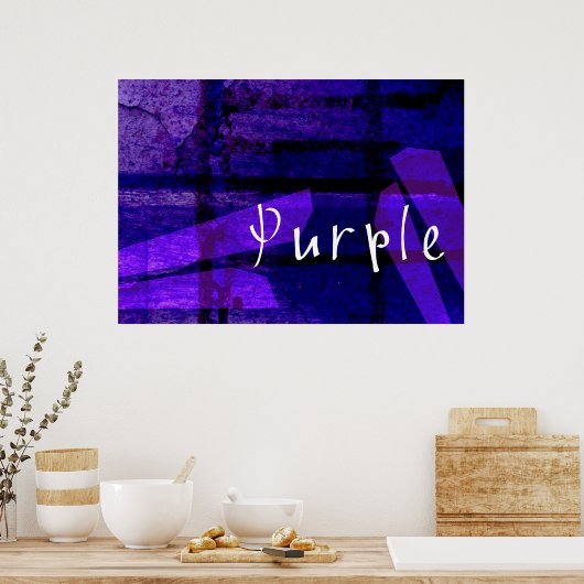 Lila Poster (Küche)