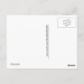 Lila Postkarte (Rückseite)