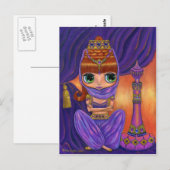 Lila Postkarte (Vorne/Hinten)