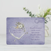 lila Postkarte (Stehend Vorderseite)