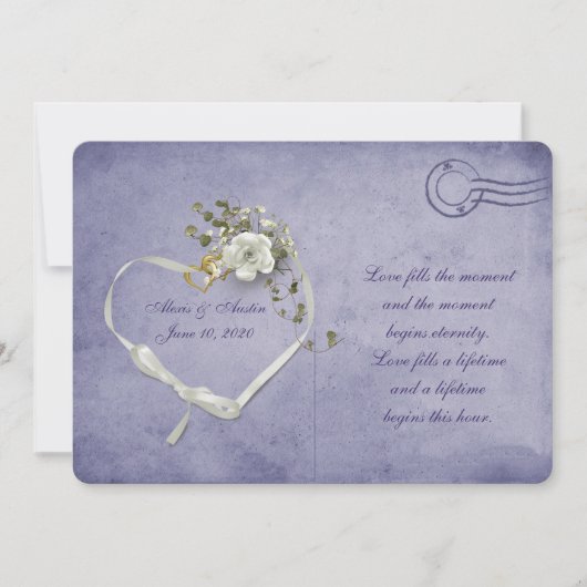 lila Postkarte (Vorderseite)