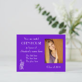 lila Postkarte (Stehend Vorderseite)