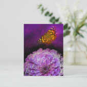 Lila Postkarte (Stehend Vorderseite)