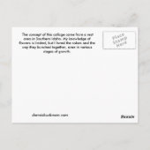 Lila Postkarte (Rückseite)